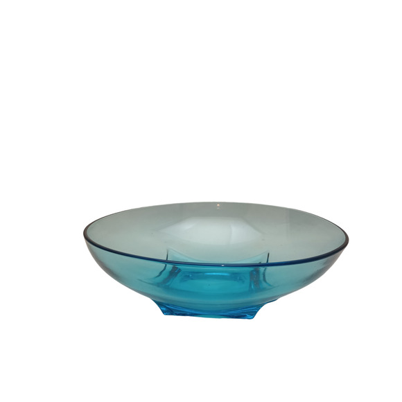 Hazel Atlas Capri Blue Glass Bowl - Picture 1 of 4